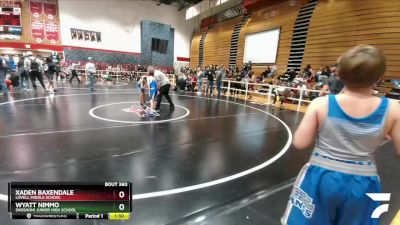 70 lbs Cons. Round 3 - Wyatt Nimmo, Shoshoni Junior High School vs Xaden Baxendale, Lovell Middle School