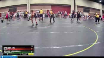 130 lbs Finals (8 Team) - Spencer May, NCWAY vs Bryson Hernandez, Funky Monkey