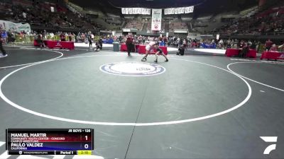 126 lbs Cons. Round 2 - Manuel Martir, Community Youth Center - Concord Campus Wrestling vs Paulo Valdez, California