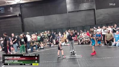 47 lbs Quarterfinal - Zachary Obaika, Spartanburg Wrestling Academy vs Grayson Link, Summerville Takedown Club