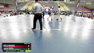 170 lbs Quarterfinal - Naomi Simon, Northeast Iowa Wrestling Club vs Izzy Strickert, Immortal Athletics WC