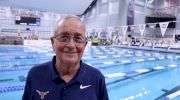 Big 12 Day One: Eddie Reese Talks Relays, Shares Favorite Joke