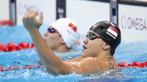 Schooling Ties Ian Crocker's Big 12 Meet Record In 50 Freestyle With 19.18