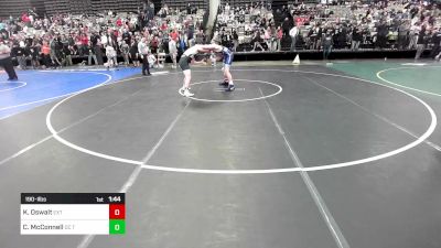 190-I lbs Quarterfinal - Kevin Oswalt, Exeter vs Chad McConnell, DC Trained