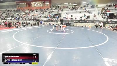 39 lbs Semifinal - Hayden Kumfer, AK vs Olivia Hernandez, OR