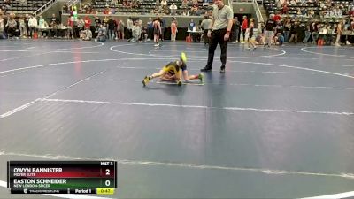 50 lbs Cons. Round 2 - Easton Schneider, New London-Spicer vs Owyn Bannister, Moyer Elite