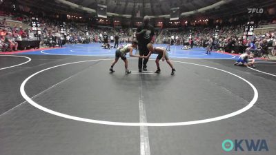 83 lbs Round Of 32 - Trapper King, Geary Youth Wrestling vs Layten Cross, Brushy Wrestling Club