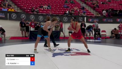 80 kg Rnd Of 16 - Gavin Craner, Michigan Grappler Training Center vs Brayden Koester, Big Game Wrestling Club