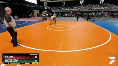 6A 215 lbs Cons. Round 3 - Alec Rill, Dripping Springs vs Sawyer Peevy, San Antonio Reagan