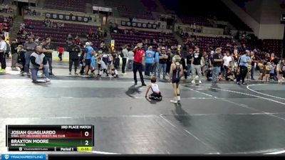 45 lbs 3rd Place Match - Braxton Moore, Nebraska vs Josiah Guagliardo, Steel City Reloaded Wrestling Club