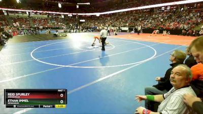 D2-120 lbs Quarterfinal - Reid Spurley, Dodgeville vs Ethan Immel, Kewaskum