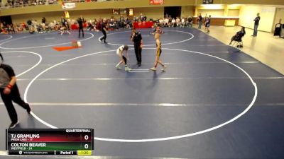 76 lbs Quarterfinals (8 Team) - Colton Beaver, Westfield vs TJ Gramling, Prior Lake