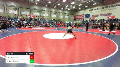 140 lbs Consi Of 16 #2 - Arnulfo Leon, Golden Valley vs Daniel Robbins, Dos Palos