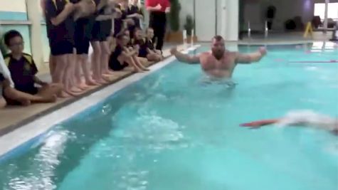 Eddie Hall Swims Scary Fast For A 420lb Strongman