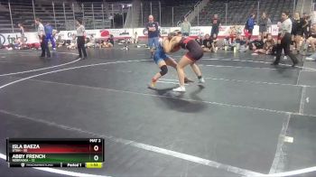 W 132 lbs Round 3 (4 Team) - Isla Baeza, Utah vs Abby French, Nebraska
