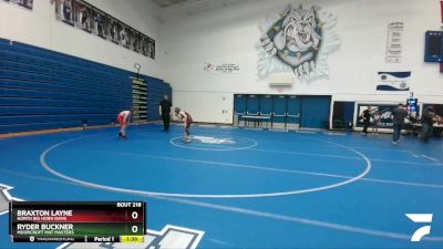 86 lbs Cons. Semi - Ryder Buckner, Moorcroft Mat Masters vs Braxton Layne, North Big Horn Rams