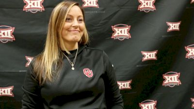 Oklahoma Head Coach KJ Kindler, 2017 Big 12 Championship Training Day