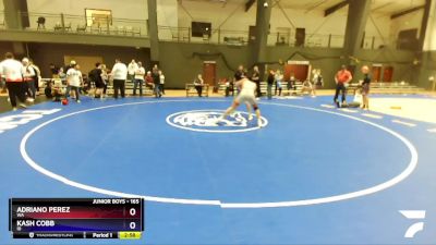 165 lbs 5th Place Match - Adriano Perez, WA vs Kash Cobb, ID