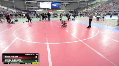 120 lbs Champ. Round 3 - Daniel Guerrero, Cyclones Wrestling & Fitness vs Rider Seguine, Team Idaho Wrestling Club