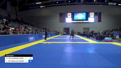 GUSTAVO DELMONDES BESSA vs LUCAS DE ARAUJO GOMES 2022 Pan IBJJF Jiu-Jitsu No-Gi Championship