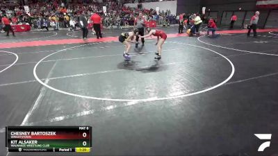 125 lbs Cons. Semi - Chesney Bartoszek, Wrightstown vs Kit Alsaker, Waunakee Wrestling Club
