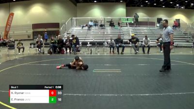 53 lbs Finals (2 Team) - Eian Franco, Untouchables vs Keaghlan Ryznar, Michigan Matcats