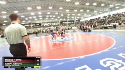 4-157 lbs Cons. Round 1 - Joseph Adesioye, Park View High School vs Tyrique Thomas, Jefferson Forest