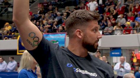 FloSwimming's Clark Burckle Presents 200 Breast Award At NCAAs