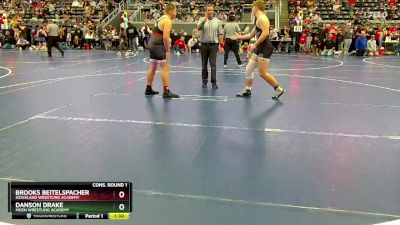 180 lbs Cons. Round 1 - Danson Drake, Moen Wrestling Academy vs Brooks Beitelspacher, Siouxland Wrestling Academy