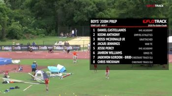 High School Boys' 200m Prep, Heat 7