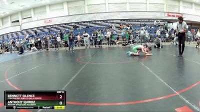 77 lbs Cons. Round 1 - Bennett Silence, Contenders Wrestling Academy vs Anthony Quiroz, Region Wrestling Academy