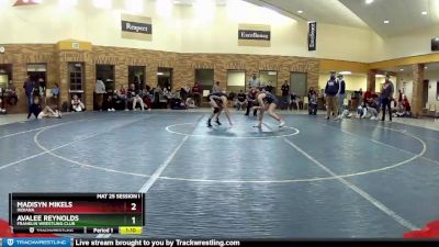 100 lbs Semifinal - Avalee Reynolds, Franklin Wrestling Club vs Madisyn Mikels, Indiana