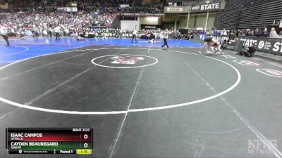 2A 113 lbs Quarterfinal - Cayden Beauregard, Sequim vs Isaac Campos, Othello