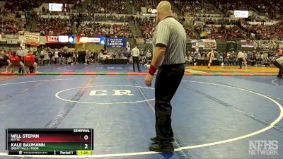 AA - 152 lbs Semifinal - Will Stepan, Butte vs Kale Baumann, Great Falls / MSDB