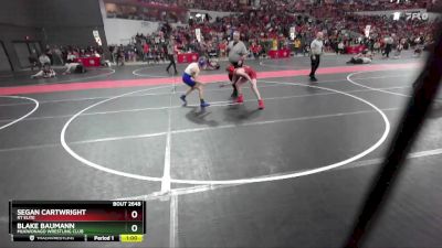 110 lbs Cons. Round 3 - Blake Baumann, Mukwonago Wrestling Club vs Segan Cartwright, RT Elite