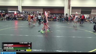 107 lbs Round 2 - Chase Dulin, VA Slaughterhouse vs John Adams, St Paris Graham