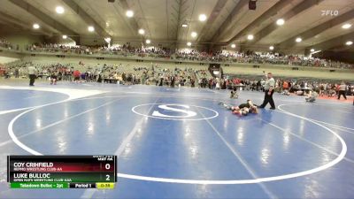 90 lbs Cons. Round 4 - Coy Crihfield, Repmo Wrestling Club-AA vs Luke Bulloc, Open Mats Wrestling Club-AAA