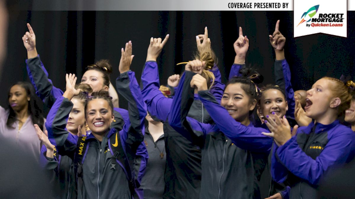 NCAA Semifinals Recap: LSU Leads Going Into Super Six With Record Score