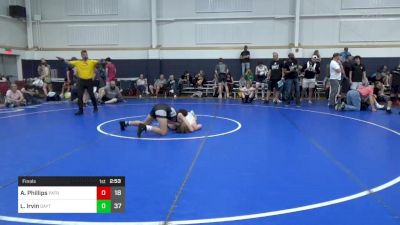 140 lbs Final - Adam Phillips, Patriots Wrestling Club vs Logan Irvin, Dayton Bandits - Black