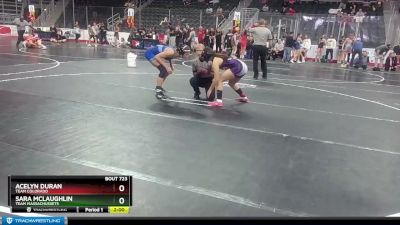 112 lbs Semifinal - Acelyn Duran, Team Colorado vs Sara McLaughlin, Team Massachussets