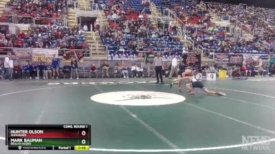 120 lbs Cons. Round 1 - Mark Bauman, Beulah-Hazen vs Hunter Olson, Alexander