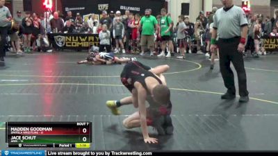 78 lbs Round 3 (6 Team) - Madden Goodman, Spatola Wrestling vs Jace Schut, Ares