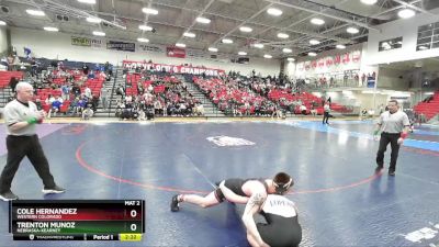 174 lbs 1st Place Match - Cole Hernandez, Western Colorado vs Trenton Munoz, Nebraska-Kearney