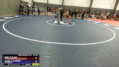 115-125 lbs Round 1 - Zoey Pulver, Takedown Express Wrestling Club vs Isabela Alvarez, Washington