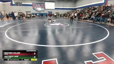 150 lbs Quarterfinal - Brayden Collier, Wylie vs Matthew Lamp, Plano East