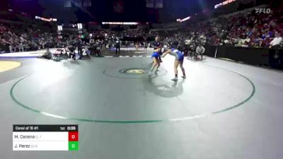 121 lbs Consi Of 16 #1 - Monserrat Cecena, El Toro vs Jordyn Perez, Gilroy