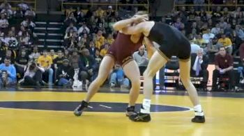 125 lbs match Matt McDonough Iowa vs. Zach Sanders Minnesota