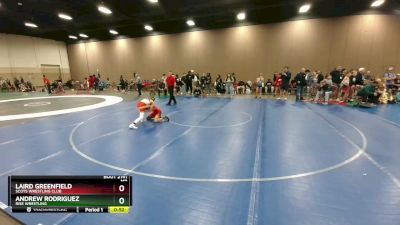 87 lbs Cons. Round 3 - Laird Greenfield, Scots Wrestling Club vs Andrew Rodriguez, Rise Wrestling