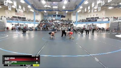 98 lbs Cons. Round 6 - Alex Vega, Minico vs Gage Loftin, Post Falls