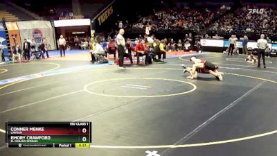 150 Class 1 lbs Cons. Semi - Conner Menke, Lawson vs Emory Crawford, El Dorado Springs